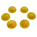 4 Stück Ice Zirkon 12mm Cabochon champagne
