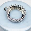  5 Stück Anhänger Rohlinge silberfarben für 12mm Cabochons  (Kopie)