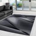 Miami Teppich 80 x 300 cm schwarz grau 