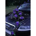 Violett Rosen Autogesteck Autoschmuck Hochzeit 