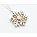 Schneeflocke Silber mit silberner Kette