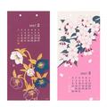 2027 Midori Siebdruckkalender Blumen  / 2027 Midori Silkscreen Calendar Flowers