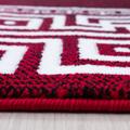 Parma Teppich 80 x 150 cm rot weiß