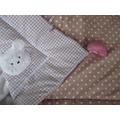 Babydecke mit Rasselherz