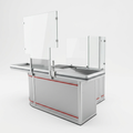 Einzelkassentisch, Pillen | links-/rechtsläufig | 240 cm | Gebrauchtware
