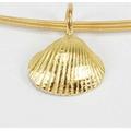 Muschel Anhänger midi Gold