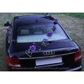 Violett Rosen Autogesteck Autoschmuck Hochzeit 