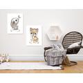 Kinderzimmer Poster Wandbild DIN A4 / A3, Hase  