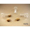 3 Stk. Violen Kugel mit Korken 32 x 15mm