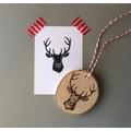 handgeschnitzter Stempel "Hirsch" 