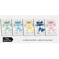 3-er Set Poster Bilder Kinderzimmer A4 / A3 