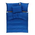 Satin Uni Bettwäsche royal 160x210cm