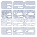 Quilties Fische -Untersetzer 