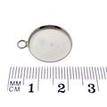 6 Stück 925 Sterling Silber Fassung Rohling 16 mm zur Herstellung von Anhängern