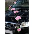 Autoschmuck Nur 12 rosen + 6 Rattan-Schmucke 