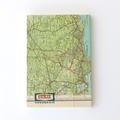Travel Notes Notizbuch aus Landkarten / Notebook with vintage Map Cover