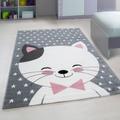 Kids Teppich 120 x 120 cm pink 