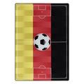 Play Teppich 120 x 170 cm schwarz rot gold
