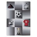 Play Teppich 140 x 200 cm grau