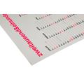 2027 Wandkalender mit Fluo Rot / 2026 Year Planner with Neon Red