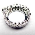  5 Stück Anhänger Rohlinge silberfarben für 12mm Cabochons  (Kopie)