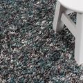 Enjoy Hochflorteppich 80 x 250 cm grau blau