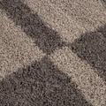 Gala Hochflorteppich 80 x 250 cm taupe