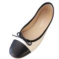 BALLERINAS TWO-TONE (BEIGE-SCHWARZ)
