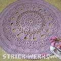 ♥ Häkelteppich-04-1 rund, 123 cm ♥ 