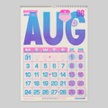 2026 Risographie Monatskalender / 2026 Risograph Monthly Calendar