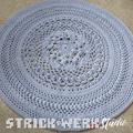 ♥ Häkelteppich-02, rund, 130 cm ♥ 