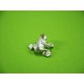 kleiner Brillant - Frosch aus Silber 925  