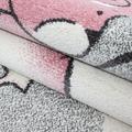 Kids Teppich 120 x 120 cm pink