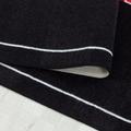 Play Teppich 80 x 120 cm schwarz rot gold