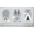 3-er Set Poster Bilder Kinderzimmer A4 / A3 