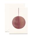 Roter Weihnachtsschmuck Kunstkarte  / Red Christmas Decoration Art Card 