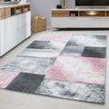 Hawaii 120 x 170 cm schwarz grau pink 