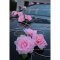 Autoschmuck Nur 12 rosen + 6 Rattan-Schmucke 