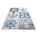 Kids Teppich 80 x 150 cm grau