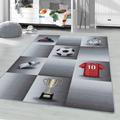 Play Teppich 80 x 120 cm grau 