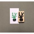 handgeschnitzter Stempel "Kaktus" N2 
