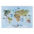Play Teppich 140 x 200 cm blau