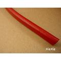 1m Regaliz Lederband 10x6mm rot