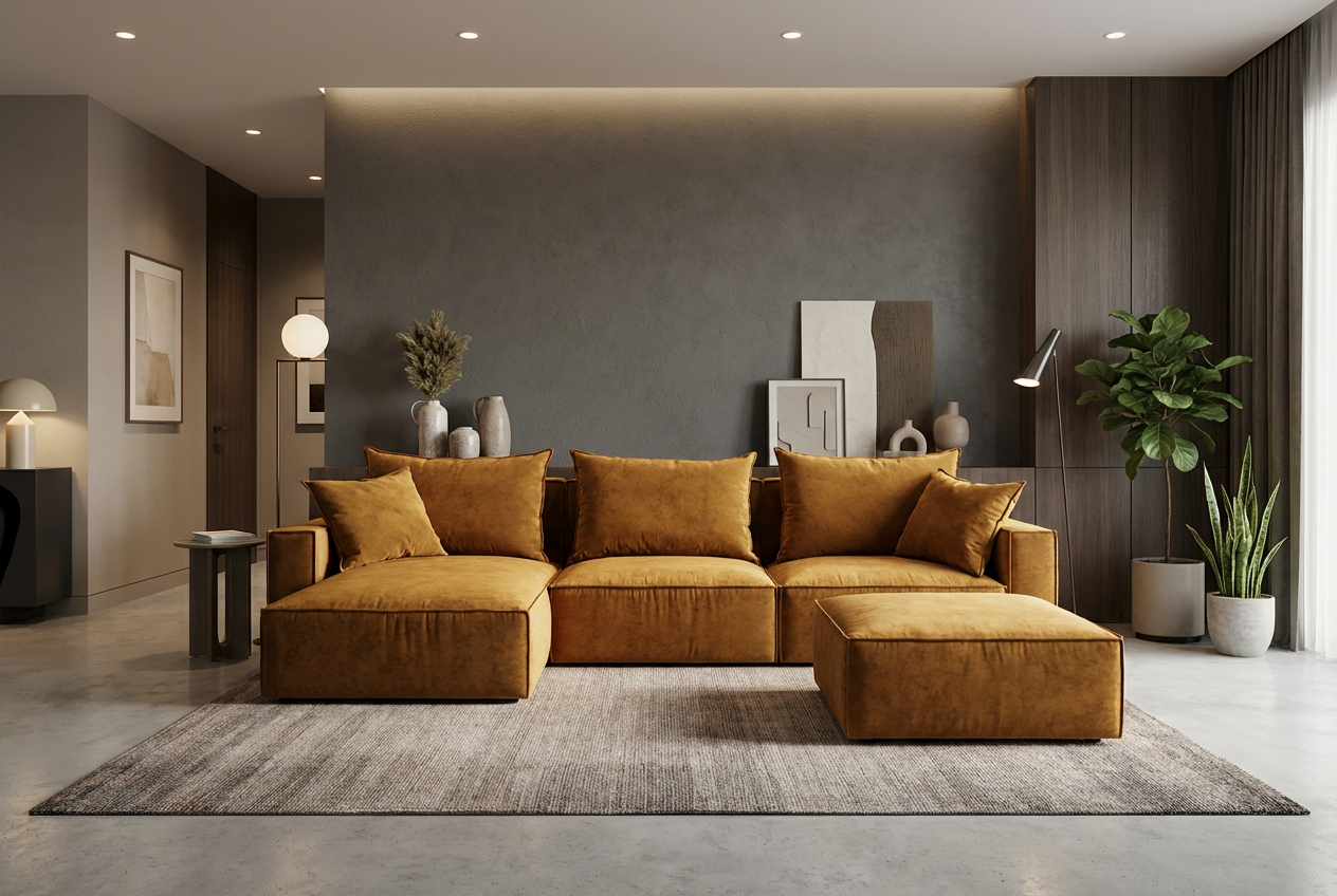 Modulsofa Wohnlandschaft skandinavisches Design kaufen