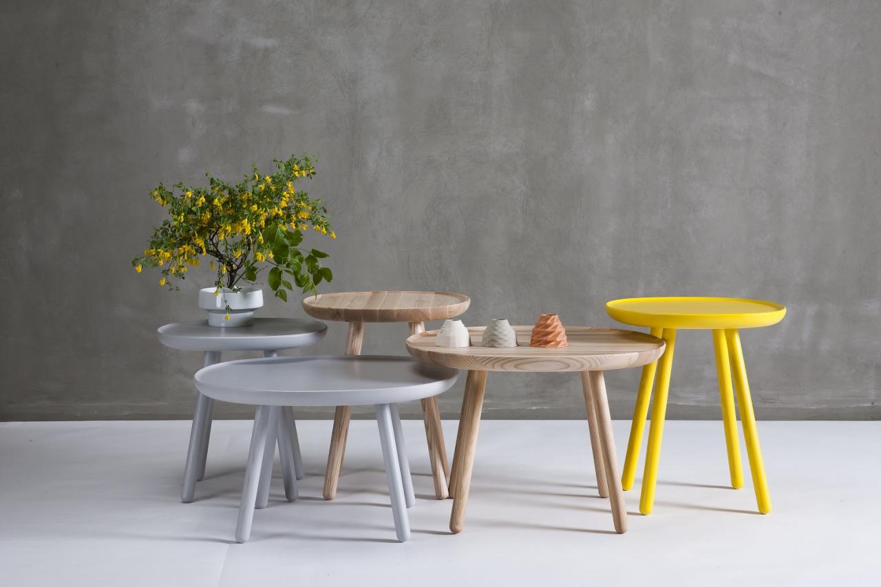 Beistelltisch oval Holz