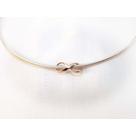 Halsreif bicolor versilbert und rosévergoldet 