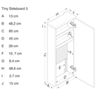 Tiny Sideboard 5  Maßskizze