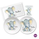 Personalisiertes Geschenk Baby zur Geburt | Geburtsteller – Taufgeschenk – Elefant | Baby Geschenke zur Geburt