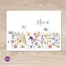 Personalisiertes Tischset, Platzset -  Blumen