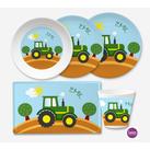 Traktor Kindergeschirr Set 5 teilig 